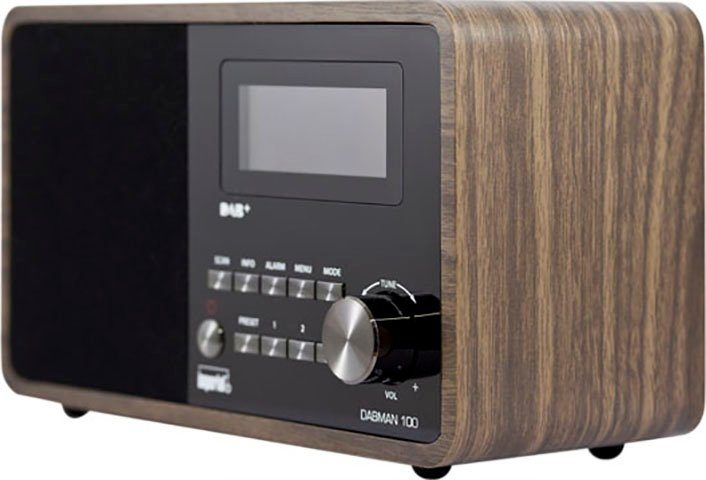 by (DAB), holzfarben FM-Tuner, 7 UKW IMPERIAL (DAB) mit DABMAN 100 W) Digitalradio (Digitalradio TELESTAR RDS,