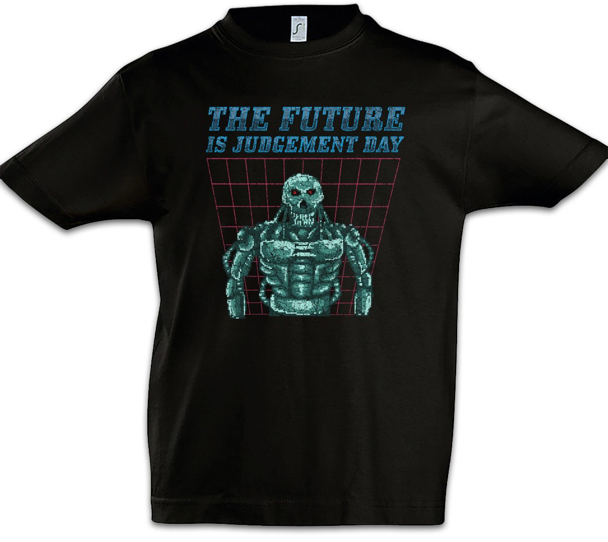 Print-Shirt The Future Is Judgement Day Kinder T-Shirt Gamer Gaming Terminator
