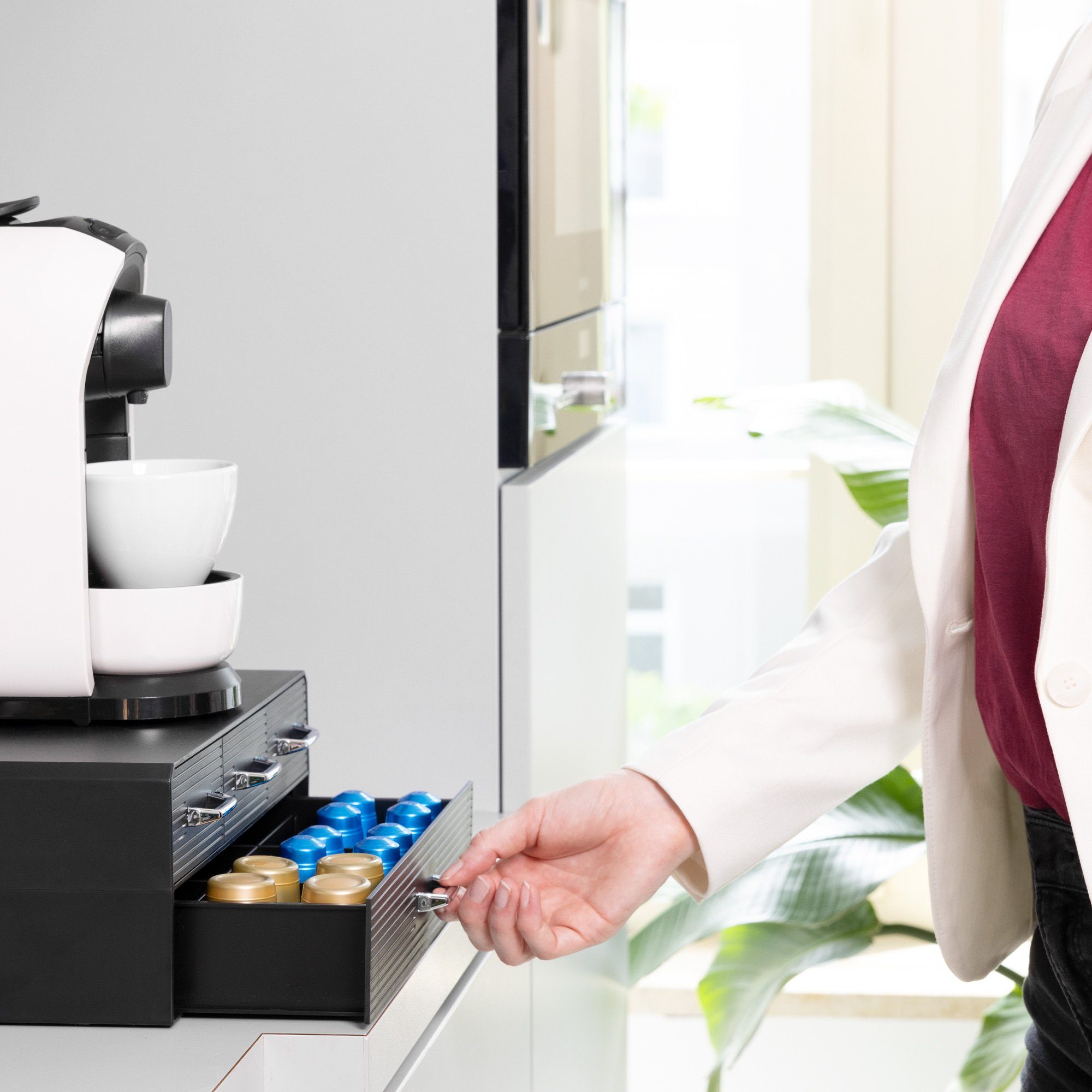 Navaris Kapselspender Kapselspender für 96 Nespresso Kapseln - Aufbewahrung günstig online kaufen