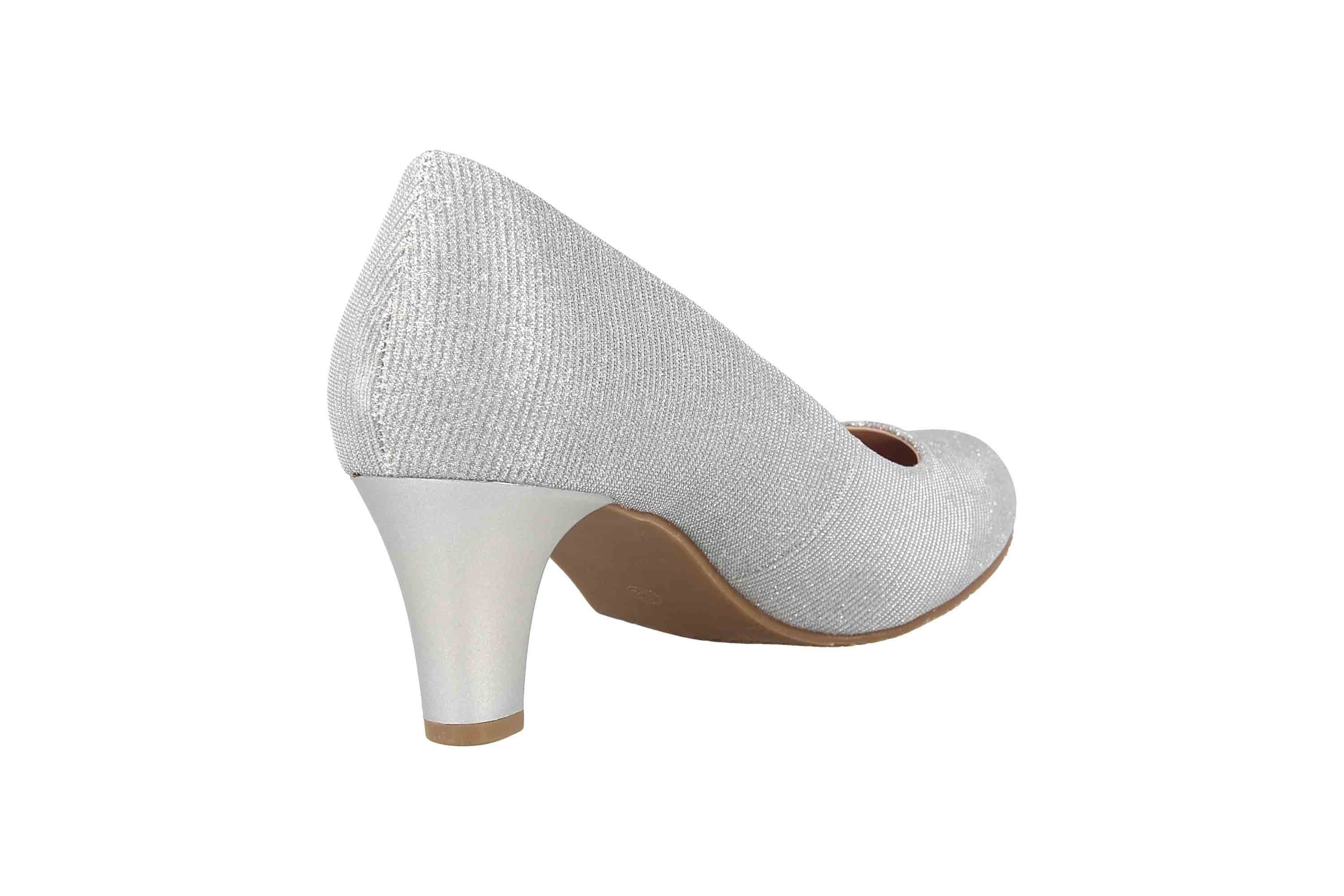 LadyPepp 2GY0211501 Silver Glitter Textile Pumps