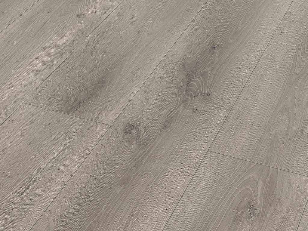 BASICfloor Laminat Basicfloor Laminat Eiche graubraun Landhausdiele