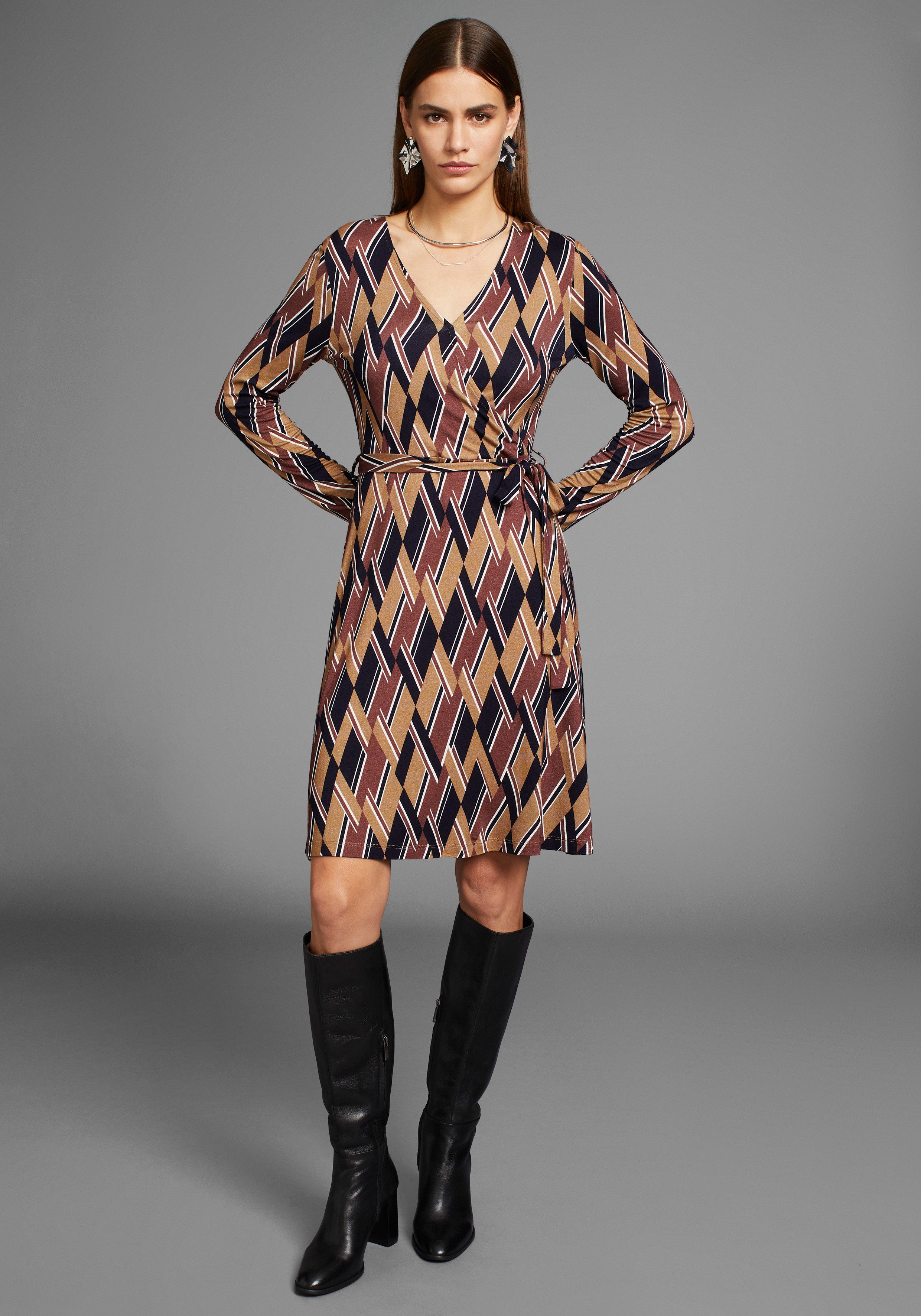 HECHTER PARIS Jerseykleid mit eleganten Print günstig online kaufen