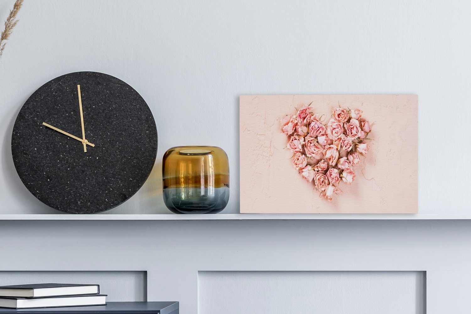 OneMillionCanvasses® Leinwandbild Herz - Blumen - günstig online kaufen