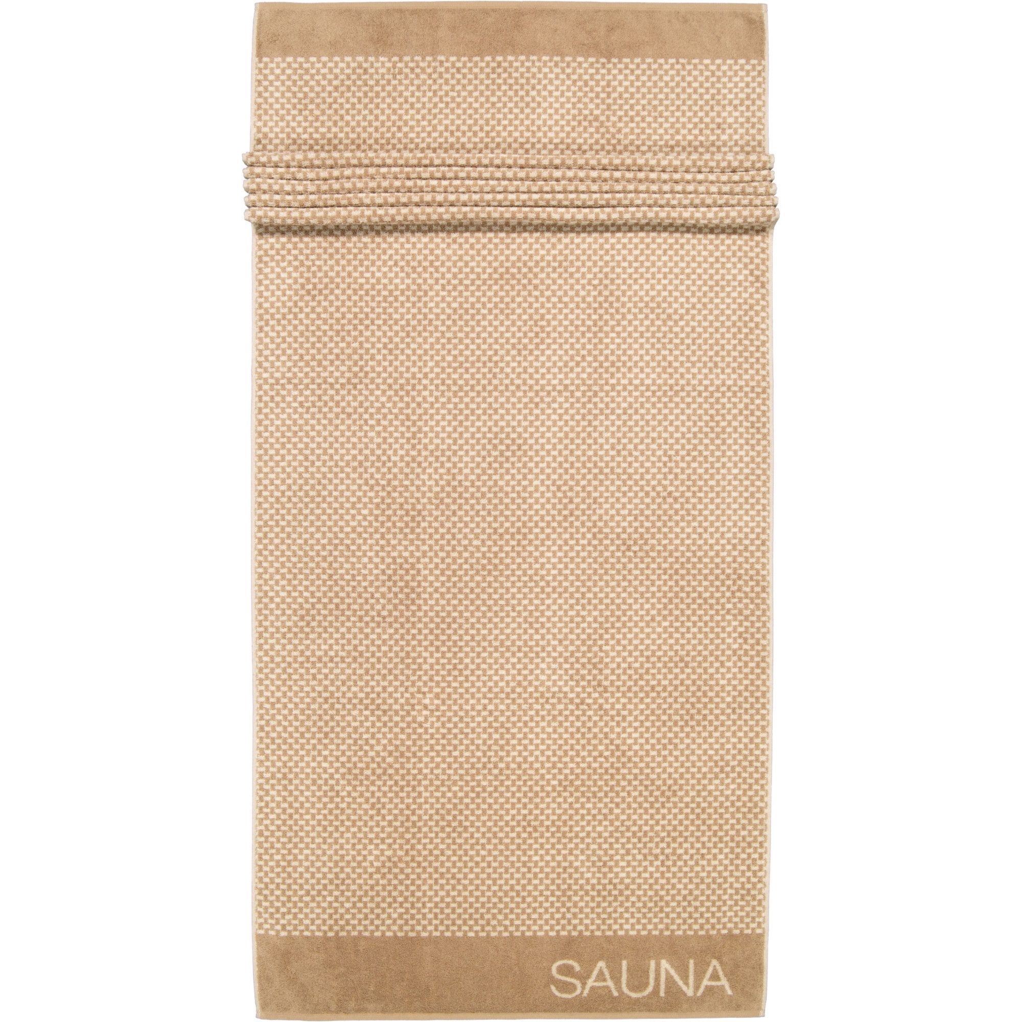 Cawö Saunatuch Natural Allover 6220, 100% Baumwolle (1-St)