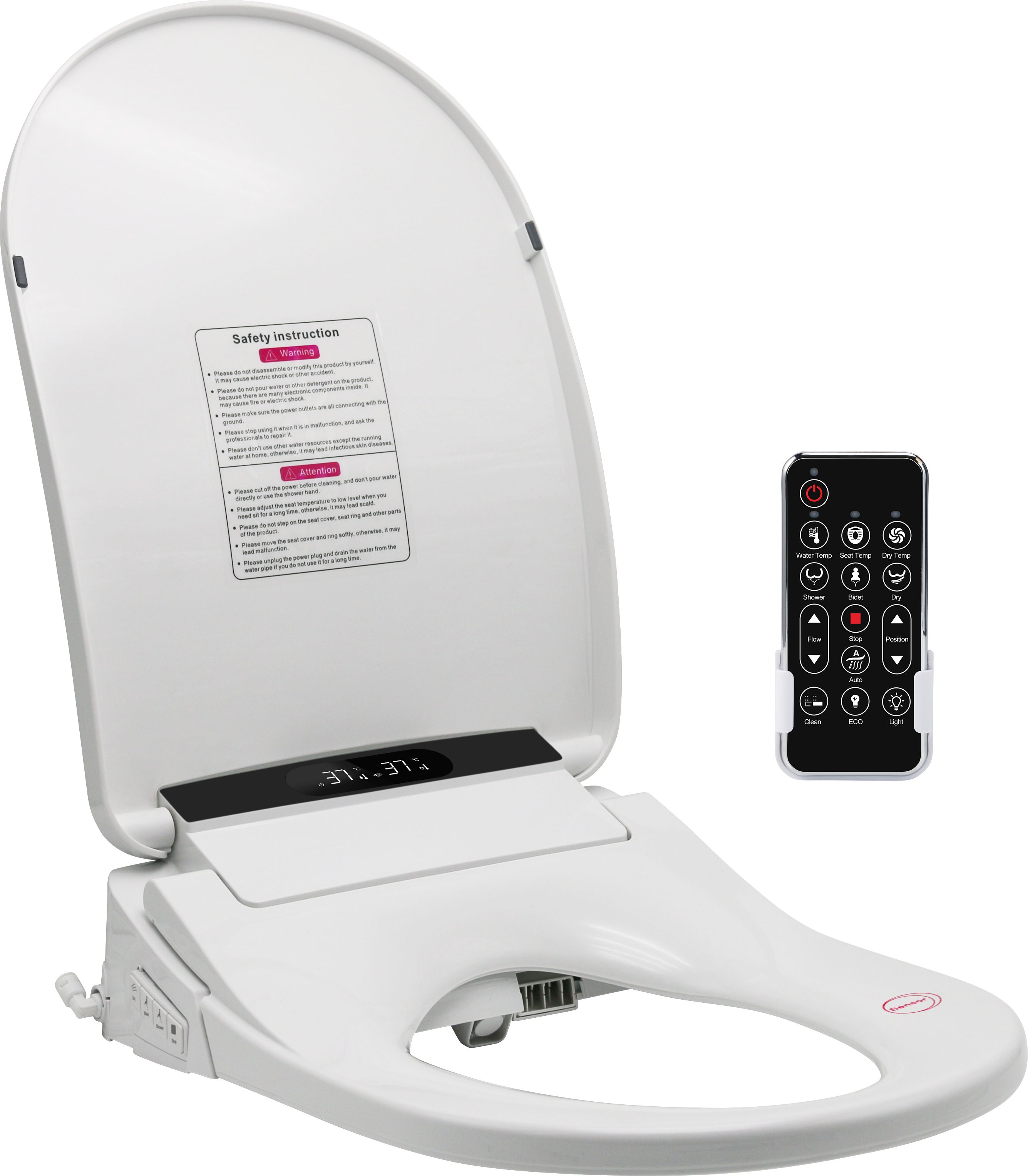 LEEVENTUS Dusch-WC LEEVENTUS - L-MSC403-R Smart Bidet – tanklos mit Durchlauferhitzer