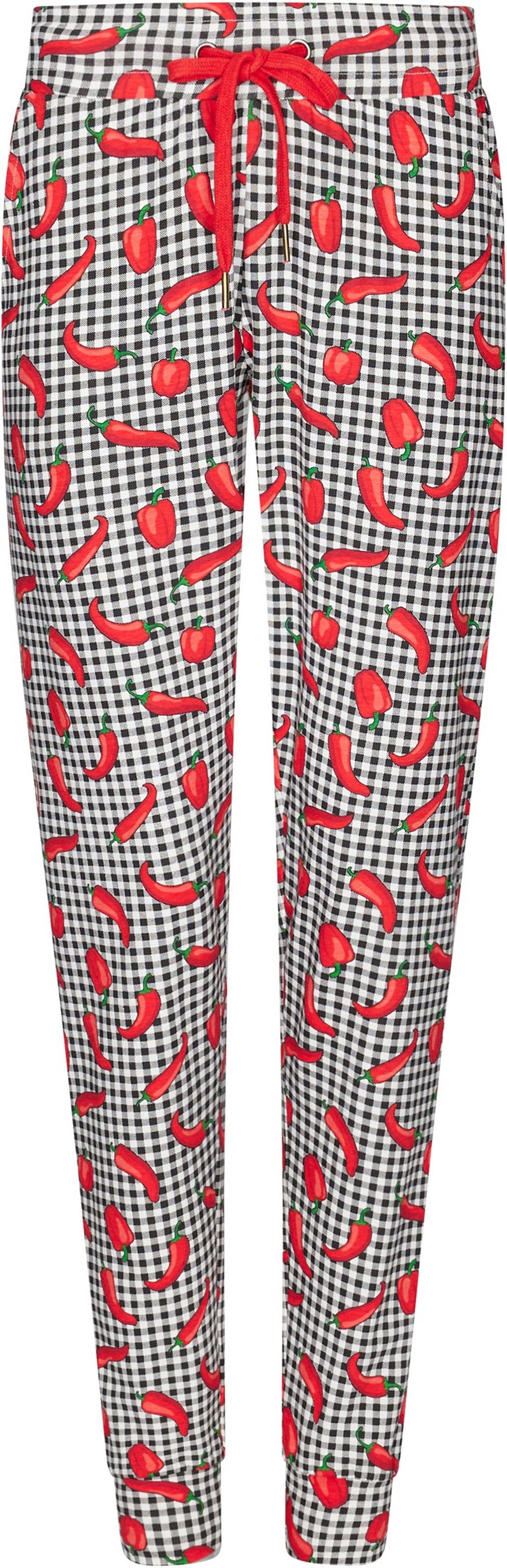 Rebelle Pyjamahose Damen Pyjama Hose Paprika günstig online kaufen