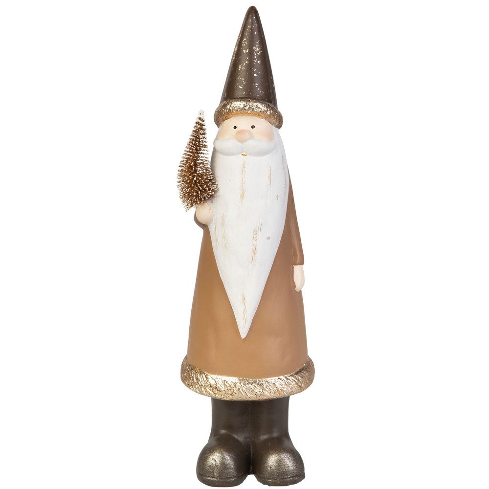 MICA Weihnachtsfigur Dekofigur Nikolaus - ca. 10,5 x 9,5 x 36 cm