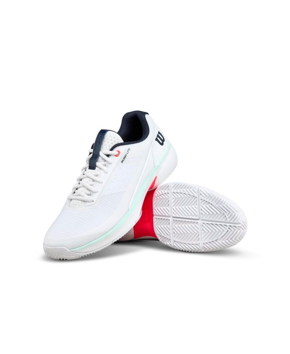 Wilson Rush Lite 5.0 Clay/Sandplatz weiss/mint/coral Herren Tennisschuh