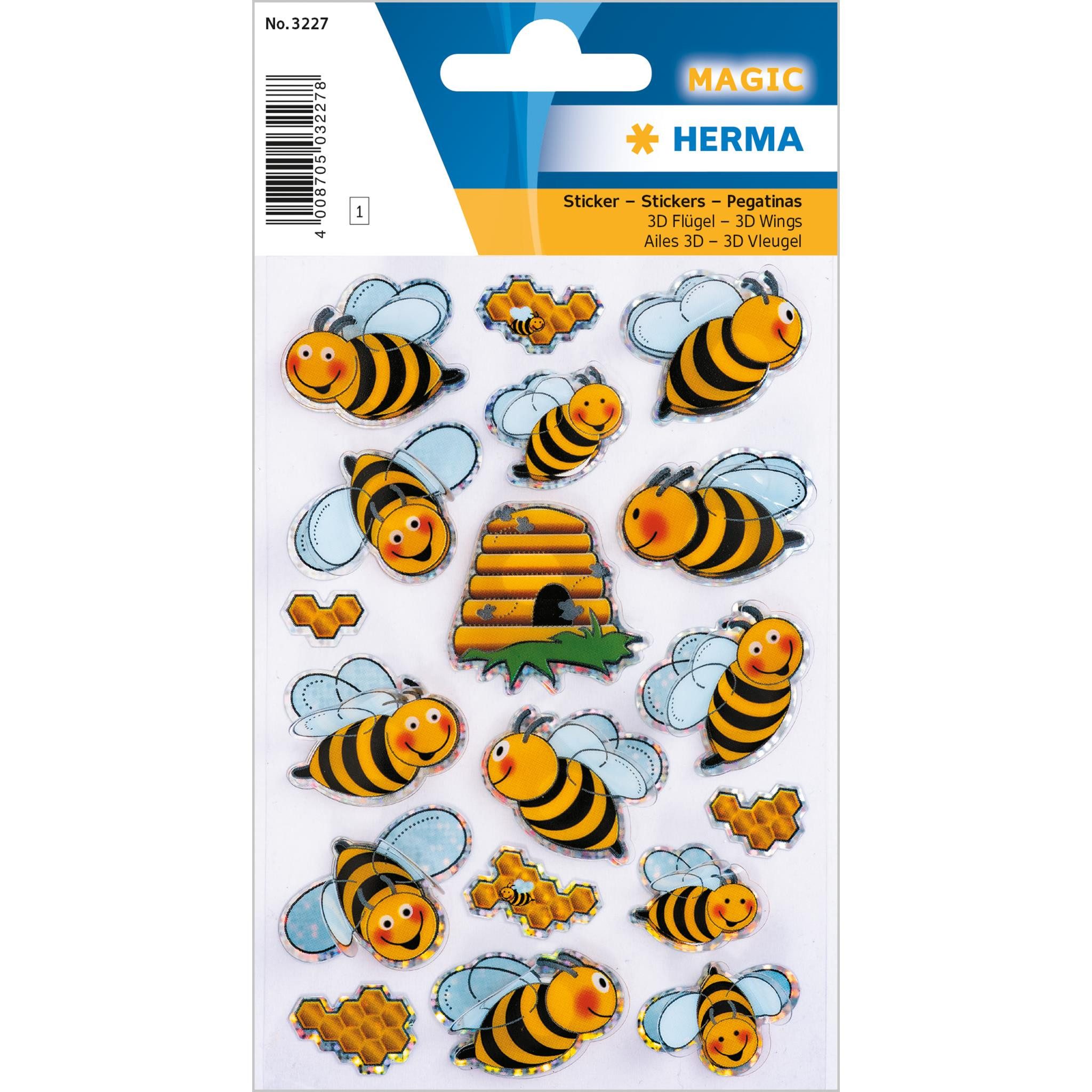 HERMA Наклейки Herma Наклейки MAGIC Tiere Bienen 3D Flügel 1 Bl