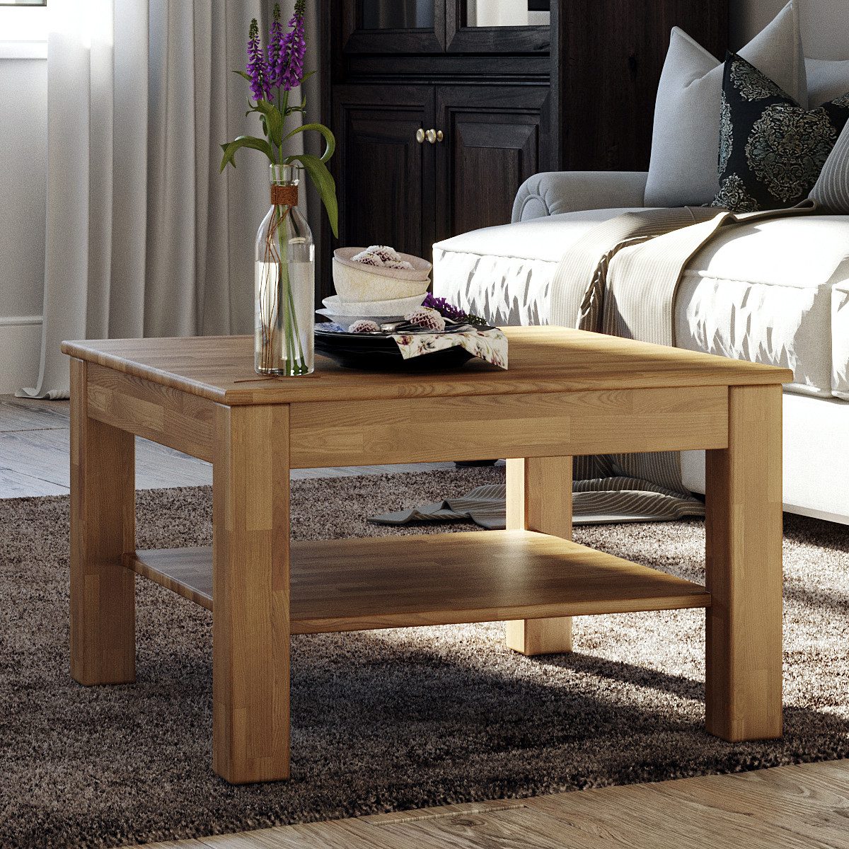 Krok Wood Couchtisch Bonn aus Massivholz günstig online kaufen