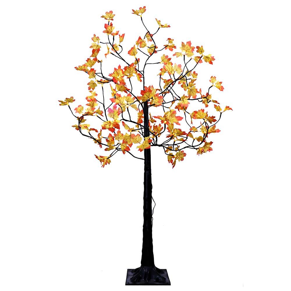 Gartenpirat LED Baum LED-Leuchtbaum 150 cm hoch mit Ahorn-Blätter 120 LED warmweiß