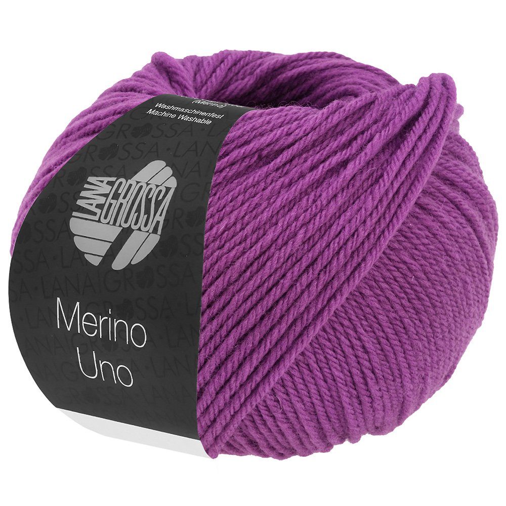 LANA GROSSA MERINO UNO Häkelwolle, 125 m (Extrafeine Merinowolle mit Superwash-Ausrüstung), 50 g