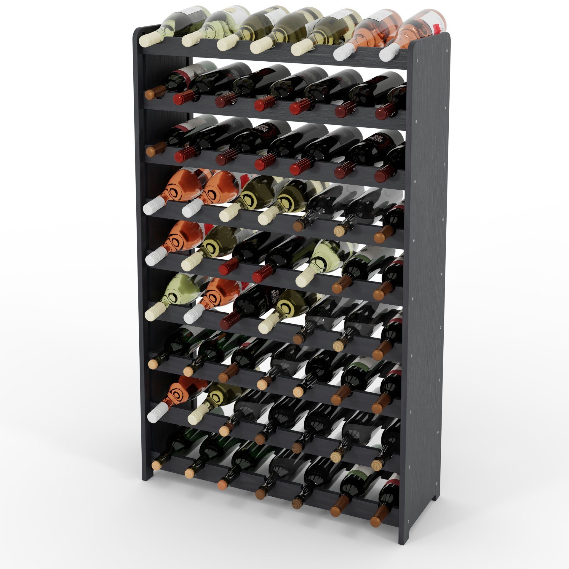 Lenmar Weinregal Weinregal Weinregal Holz Flaschenregal für 63 Flaschen Len günstig online kaufen