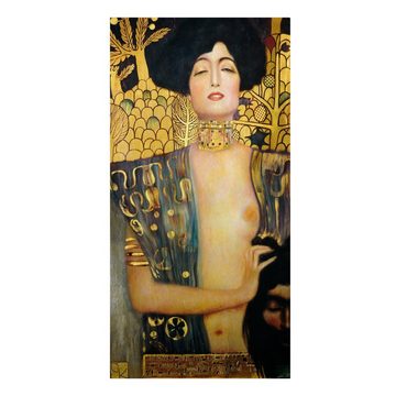 Bilderdepot24 Leinwandbild Kunstdruck Jugendstil Gustav Klimt Judith gelb Bild auf Leinwand XXL, Bild auf Leinwand; Leinwanddruck in vielen Größen