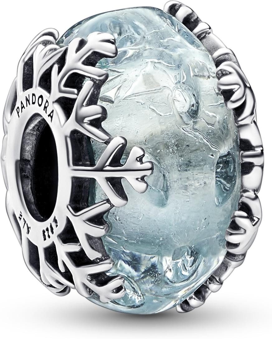 Pandora Kettenanhänger Pandora Winterblaue Schneeflocke Murano-Charm günstig online kaufen