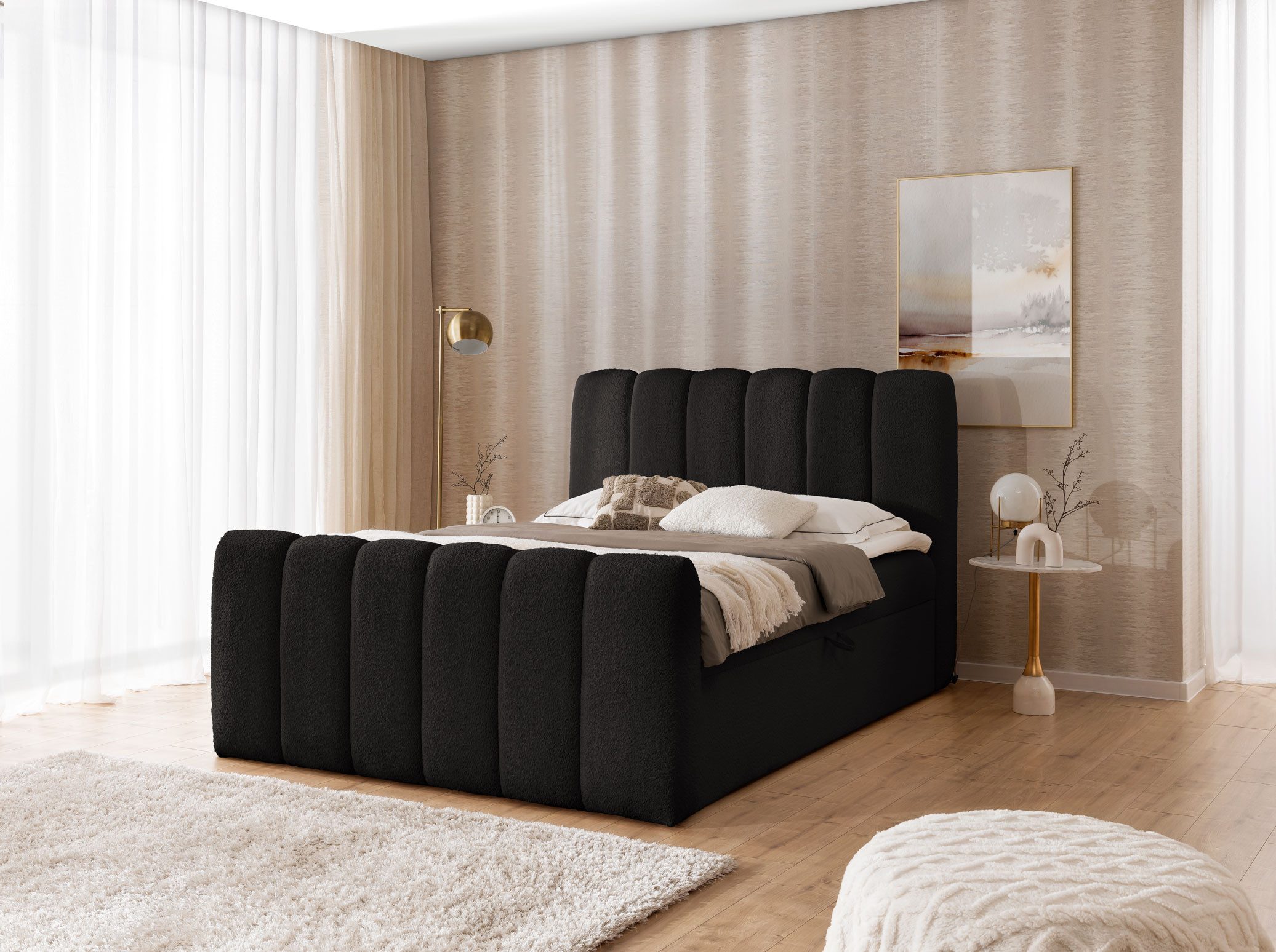 yourhouse24 Boxspringbett Chloe mit 2 Bettkästen, günstig online kaufen