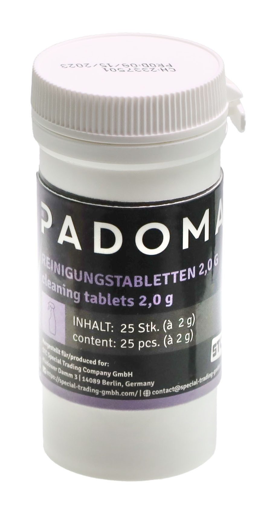 Padoma 10090151 Reinigungstabletten 25 Stück für Kaffeevollautomaten Pflegeset