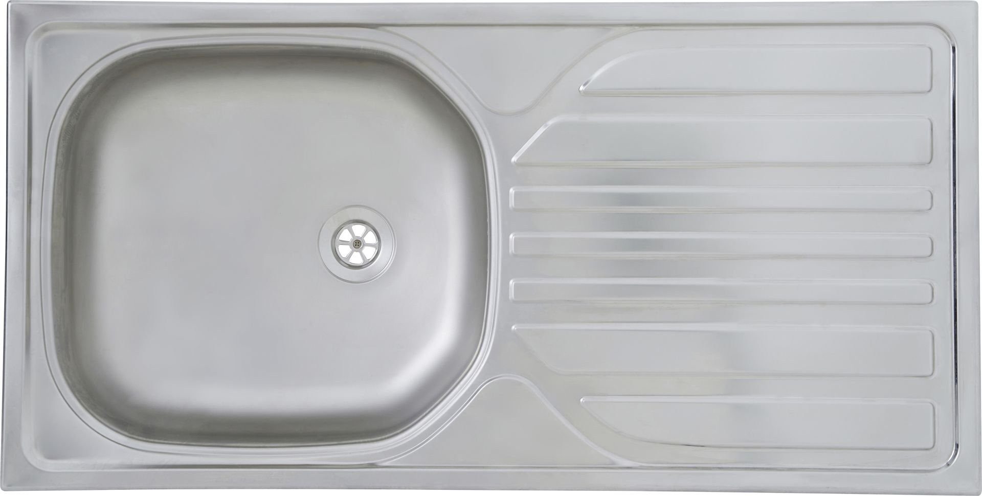 RESPEKTA Einbauspüle respekta Einbauspüle Edelstahl 860 x 435 mm günstig online kaufen