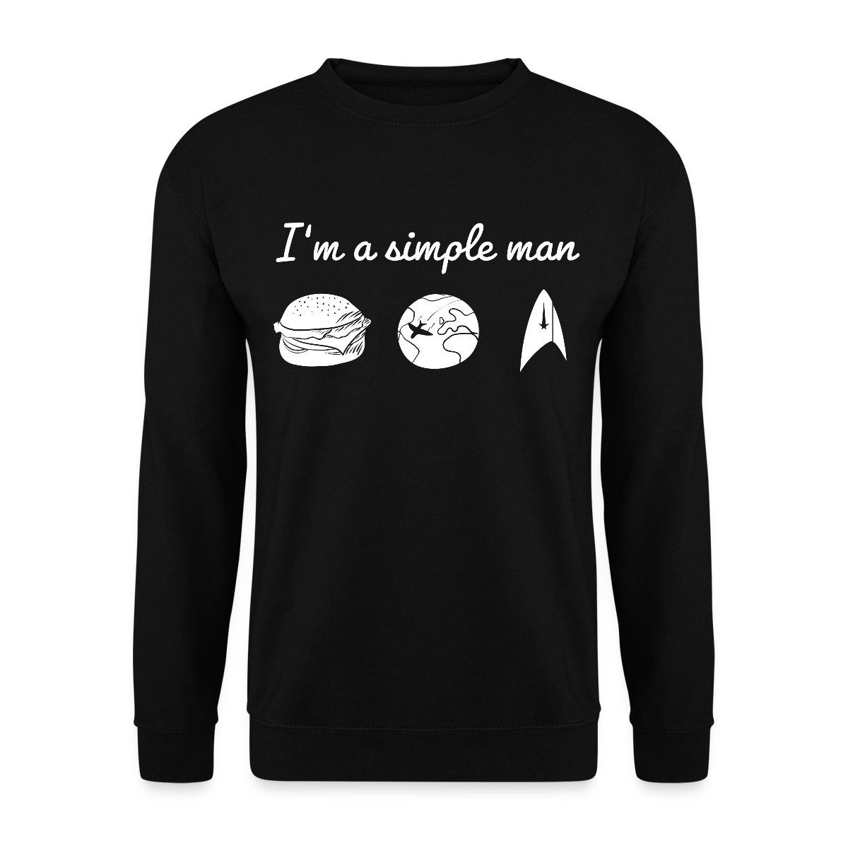 Sweatshirt Star Trek Discovery I'm A Simple Man Unisex Pullover