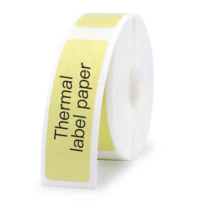 NIIMBOT Etiketten Label 12x40mm gelb 160 Stück, für Etikettendrucker D11 und D110