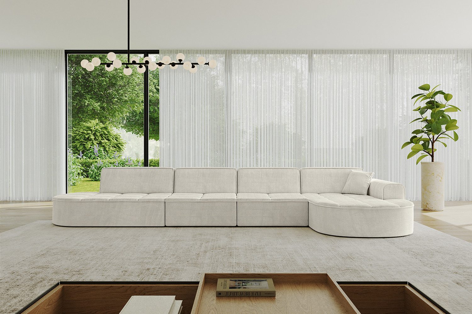 ALTDECOR Ecksofa TARO-L3, Sofa Praktische Bequeme Funktionsecke Couch L-Form Eckcouch, Corner Sofa L-Form Vielseitige Sofa Wohnlandschaft Wohnzimmer