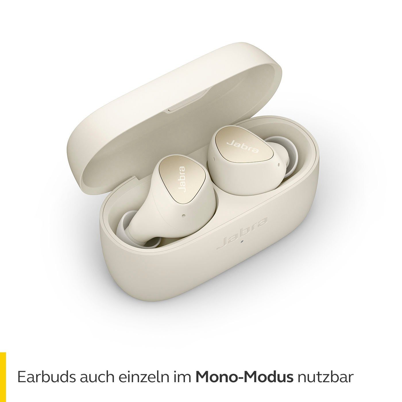 Alexa, In-Ear-Kopfhörer gold-beige Assistant, Elite Siri, Jabra Bluetooth) 3 Google (Geräuschisolierung,