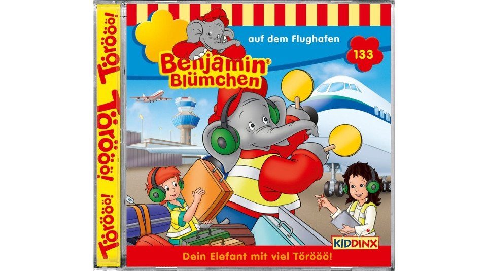 Kiddinx Hörspiel-CD Benjamin Blümchen 133 - Auf dem Flughafen
