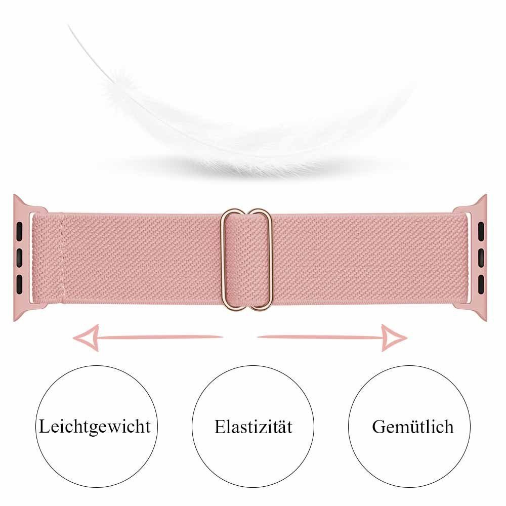 Diida Smartwatch-Armband Watch Band,Uhrenarmbänder,Uhrenarmband,für Apple watch rosa 40mm 1-7,38