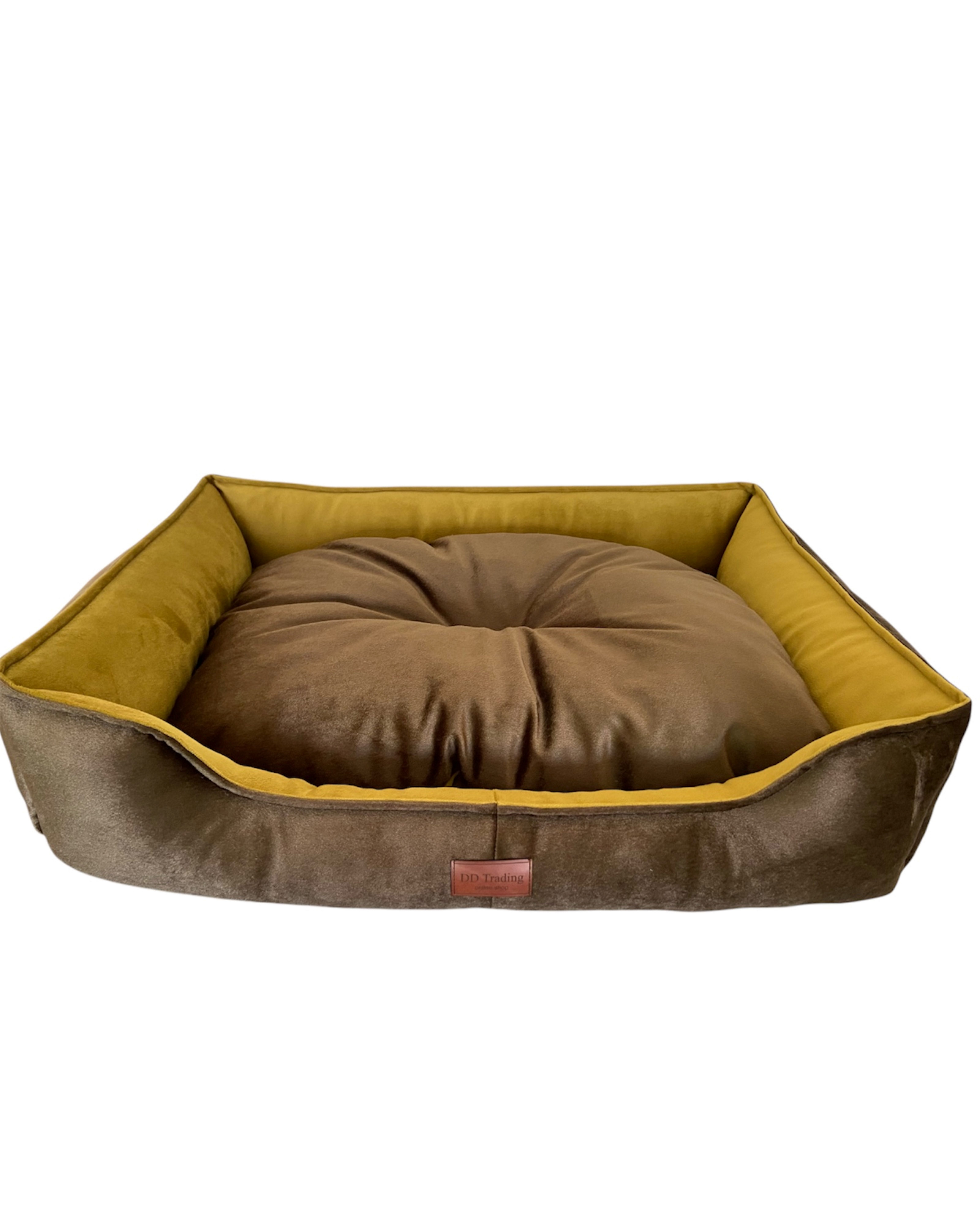 DDOnlineShop Tierbett Hundebett Katzenbett Farbe Braun- Gold, Lila, Grau Premium Qualität