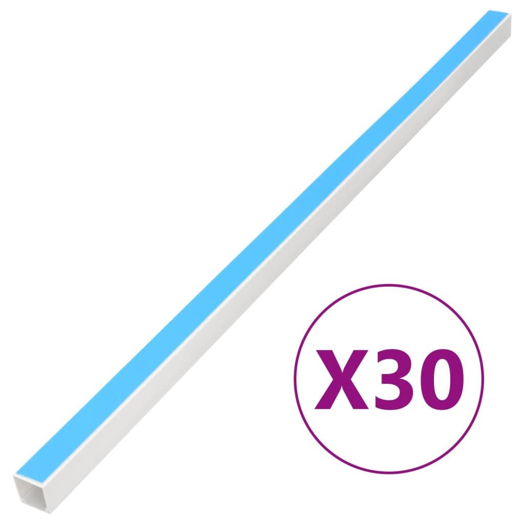 vidaXL Kabelkanal 30 m Kabelkanäle Selbstklebend 30x20 mm 30 m PVC Kabelkanal