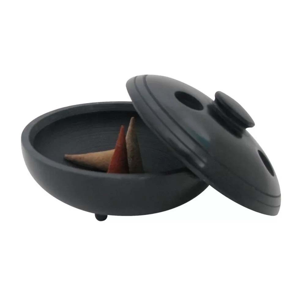 Aromandise Duftlampe Räucherstäbchenhalter - Seto schwarz günstig online kaufen