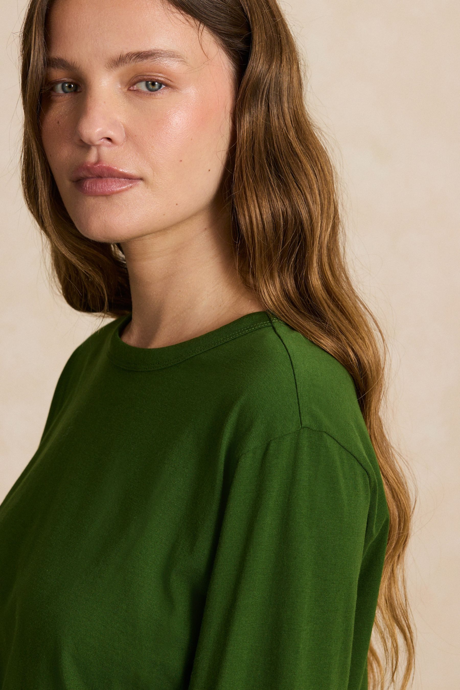 Next Langarmshirt Langarmshirt mit Rundhalsausschnitt und Streifen (1-tlg) – Bild 5 von 5