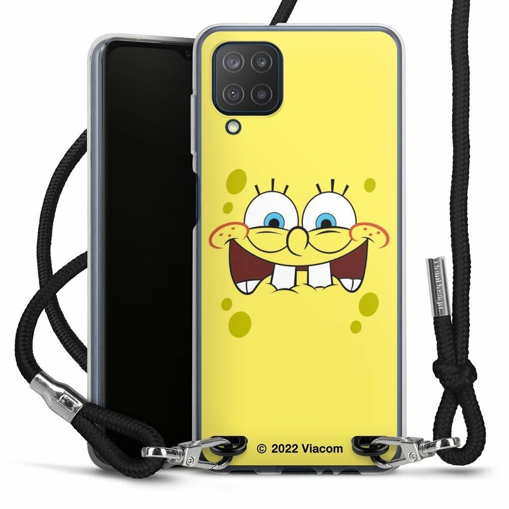 DeinDesign Handyhülle Spongebob Schwammkopf Offizielles Lizenzprodukt Kindheit, Samsung Galaxy M12 Handykette Hülle mit Band Case zum Umhängen