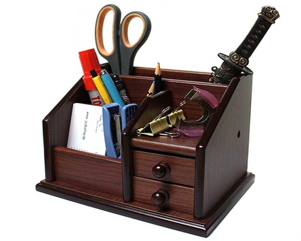 Yudu Schreibtischaufsatz Schreibtischorganizer Schreibtischständer Stifthalter