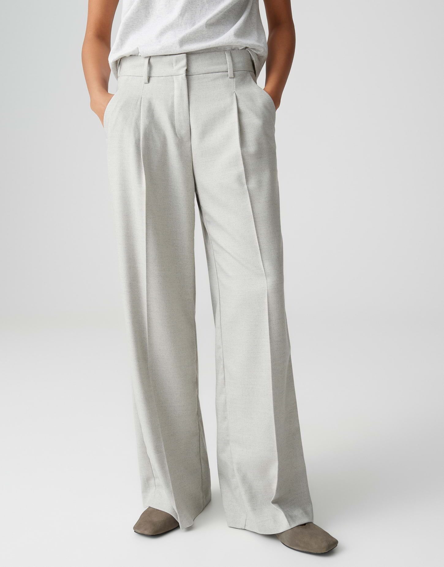 OPUS PANTS Stoffhose MOIRA SOUL Wide Leg Pants mit Komfortbund