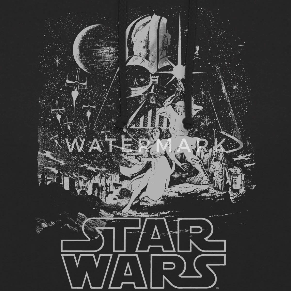 Spreadshirt Hoodie Star Wars Galaxie Darth Vader Retro Unisex Hoodie (1-tlg)