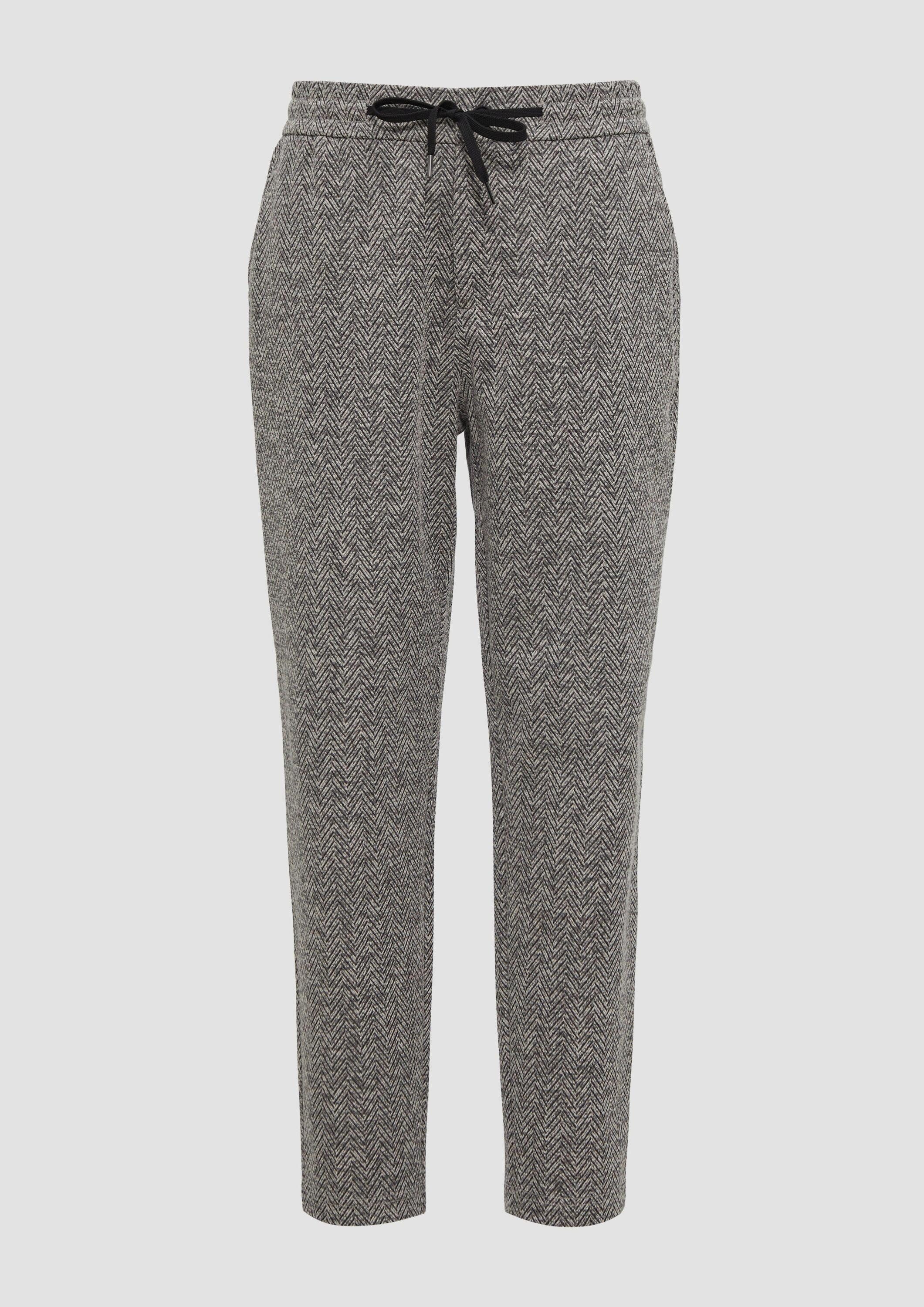 s.Oliver Jogginghose Hose Elastische Jogpants mit Muster