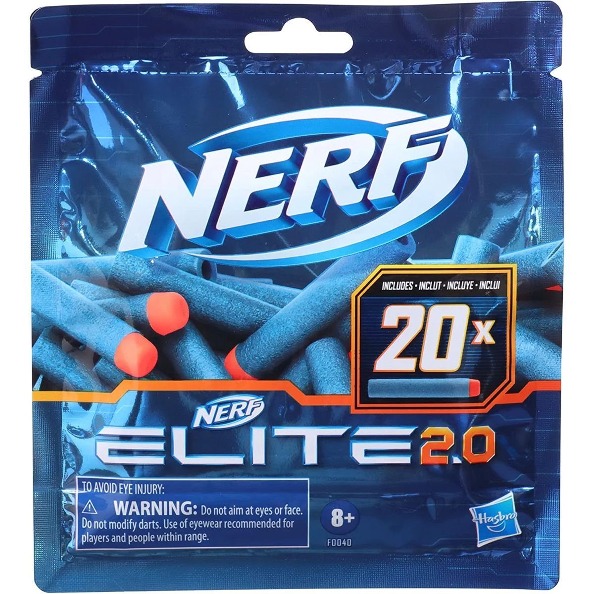 Blaster Hasbro F0040 - Nerf - Elite 2.0 - 20er Dart Nachfüllpackung