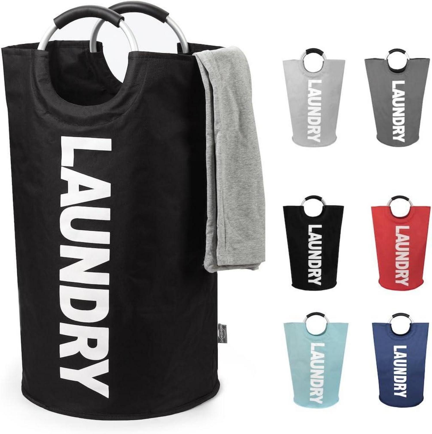 LuxusKollektion Wäschesack 125L Großer Faltbarer Wäschekorb 7 Farben Wäschesack Kleidertasche XL