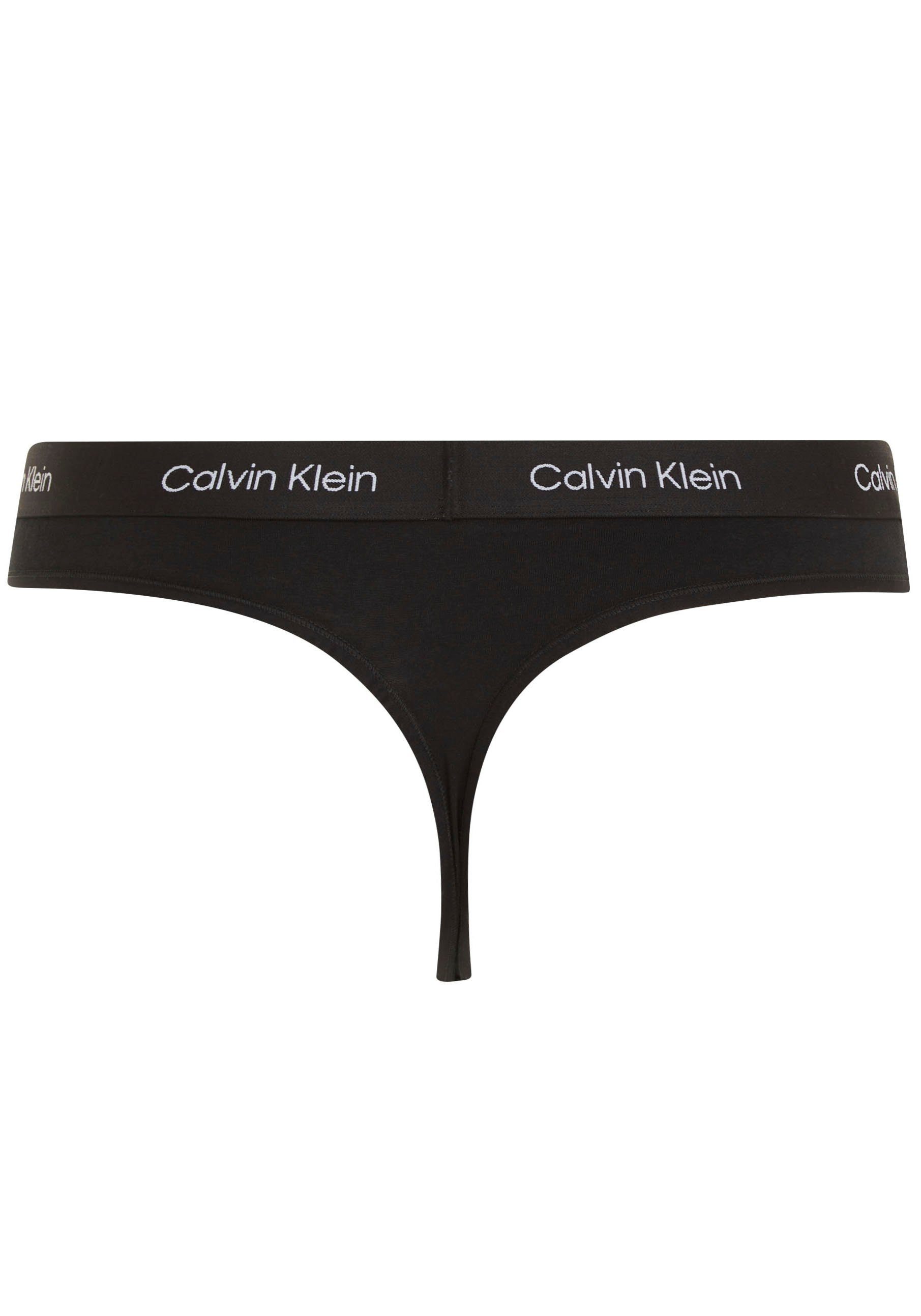 in Plus T-String THONG BLACK Underwear Calvin Size Klein MODERN Größen (FF)