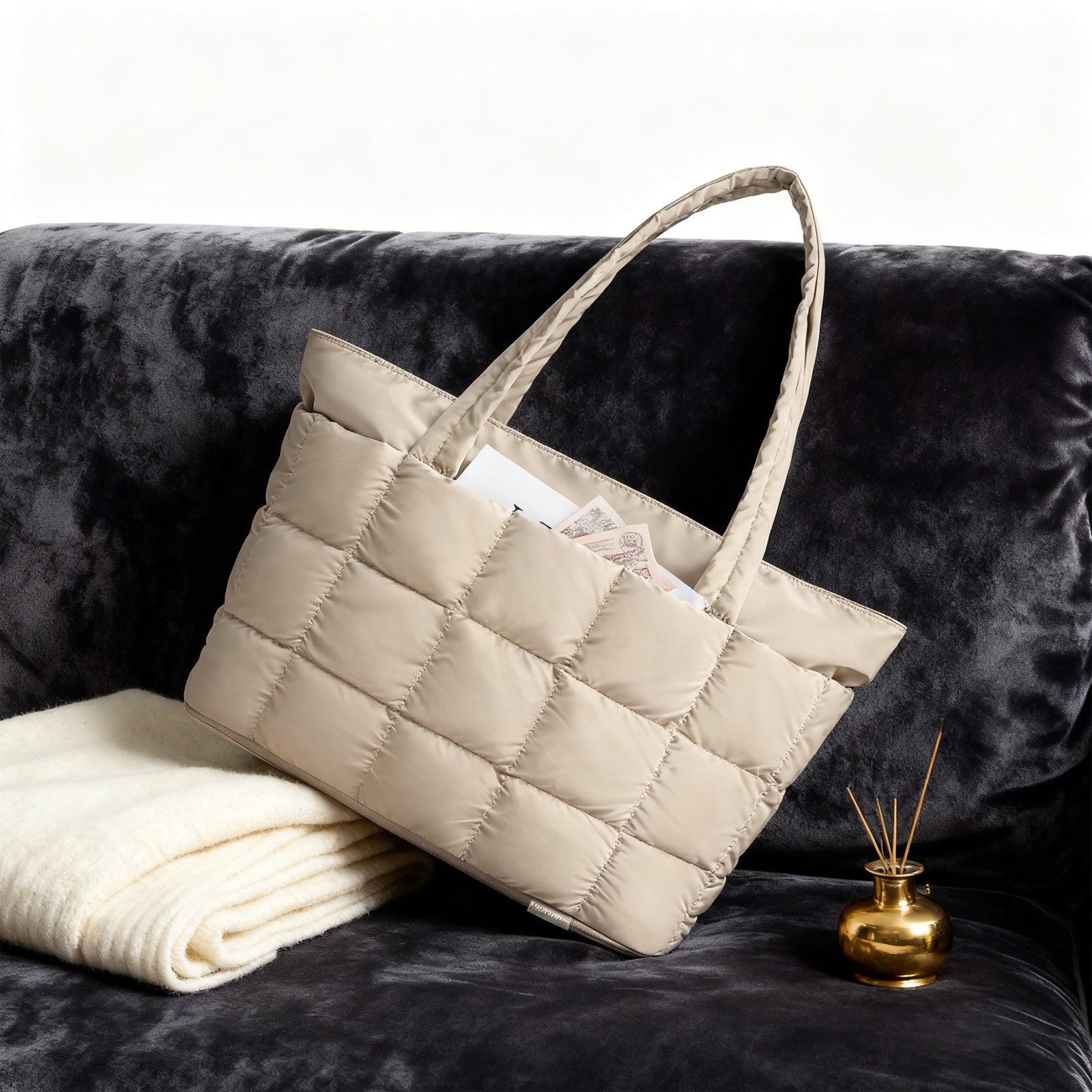 REDOM Schultertasche Reisetasche Sporttasche Reise Umhängetasche Handgepäck Tasche (erweiterbar 22–28L, 1-tlg., mit Trolley-Gurt Laptopfach 15,6" wasserabweisend), ideal für Reisen Sport und Alltag