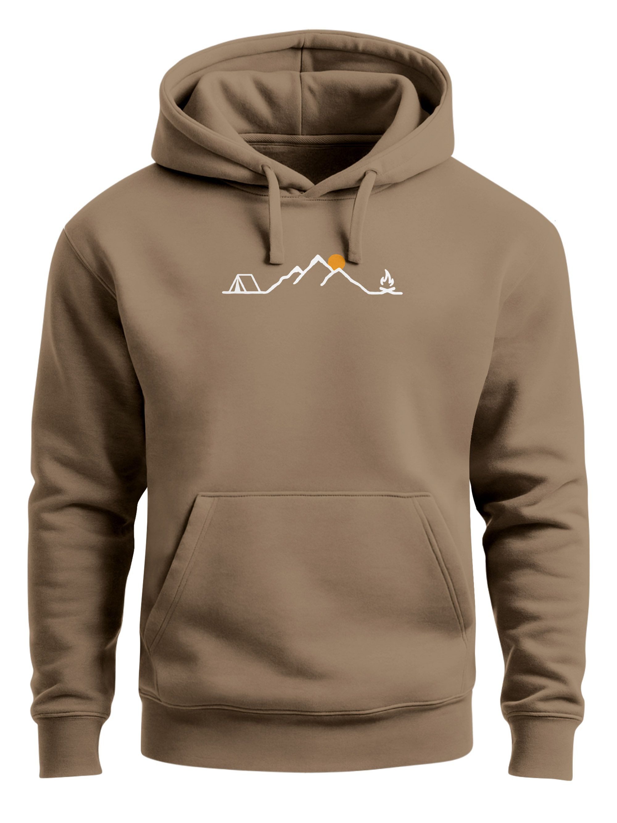Neverless Hoodie Herren Hoodie Camping Line günstig online kaufen