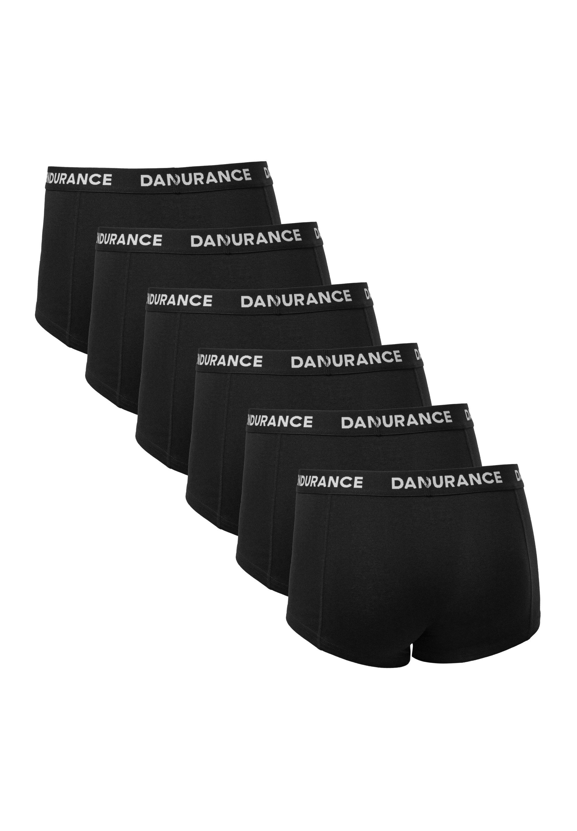 DANISH ENDURANCE Boxershorts Short Trunks (6-St) Ultraweich, sportliche Unterhosen, Etikettfreier Bund