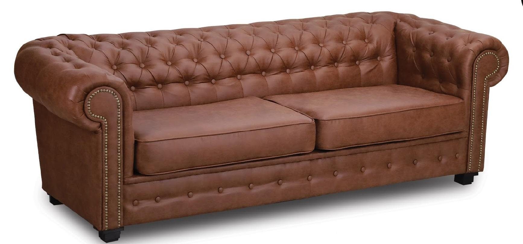 JVmoebel Chesterfield-Sofa Chesterfield Sofa mit Stoffbezug und Schlaffunktion für das Wohnzimmer, Packung, Made in Europa