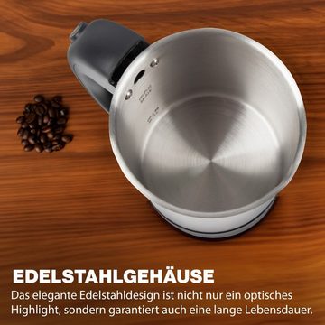 CLATRONIC Wasserkocher WKR 3624, 0,5 Liter, Edelstahlgehäuse, inkl. 2 Tassen