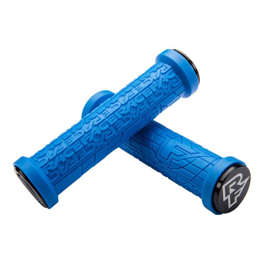 Race Face Fahrradlenkergriff Race Face Grippler Lock-On Griff, 30mm, blue - sicherer Halt und Kontr