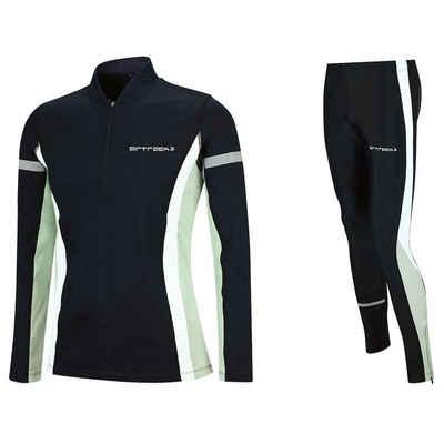 Airtracks Lauftights Herren Thermo Laufset: Funktions Laufshirt Lang + Laufhose Lang (2-tlg)