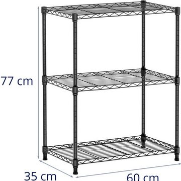 Royal Catering Regal Metallregal Steckregal Haushaltsregal Standregal 60x35x77 cm 120 kg