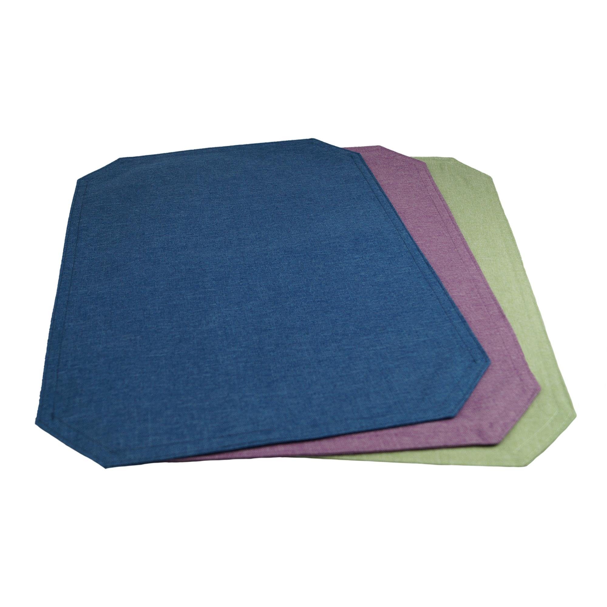 Haus und Deko Platzset Tischset beschichtet Struktur Leinen-Optik Fleckenschutz Platzset, (1-St) – Bild 3 von 4