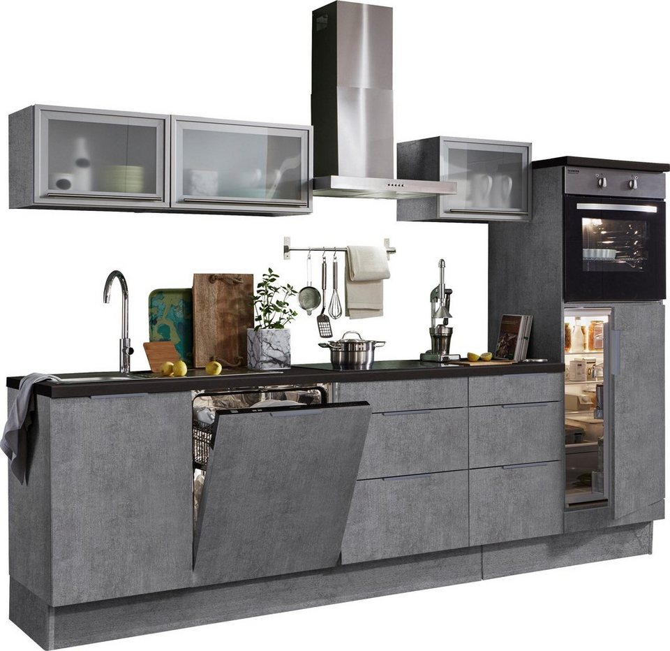 OPTIFIT Küchenzeile Tara, ohne E-Geräte, mit Vollauszug und  Soft-Close-Funktion, Breite 280 cm